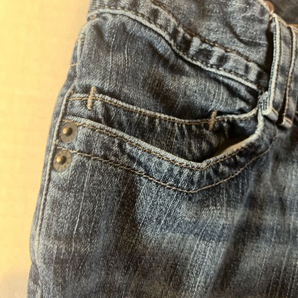 Eddie Bauer Blue Jeans Women 8R Medium Wash Adjustable Waist Mid Rise Wide Leg - Picture 5 of 9